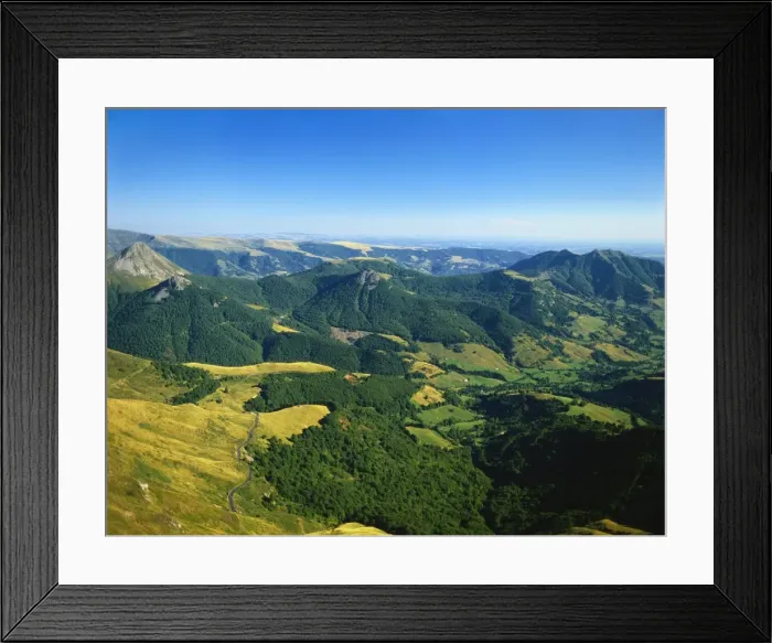 Framed Print : Massif Central, Auvergne Volcanoes National Park, France Framed Print : Massif Central, Auvergne Volcanoes National Park, France