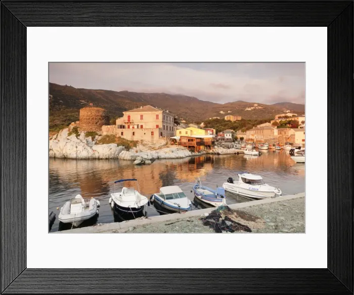 Framed Print : Centuri Port, Corsica, France, Mediterranean, Europe