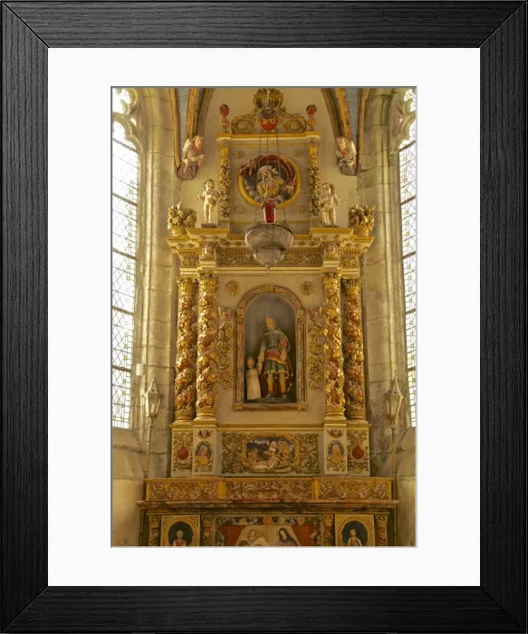 Framed Print : Altar with St. Peter and child inside St. Thegonnec church dating from the 16th and 17th centuries, St. Thegonnec, enclosure, Finistere, Brittany, France, Europe Framed Print : Altar with St. Peter and child inside St. Thegonnec church dating from the 16th and 17th centuries, St. Thegonnec, enclosure, Finistere, Brittany, France, Europe