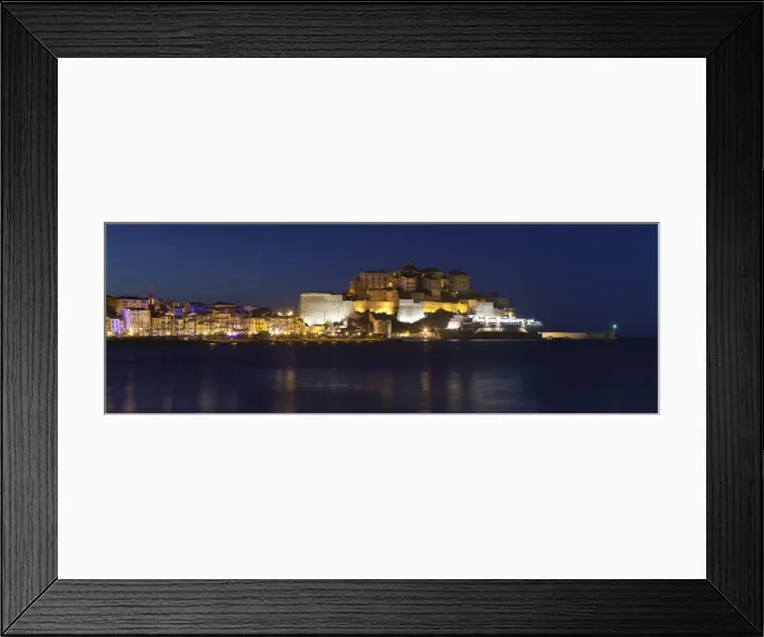 Framed Print : Calvi at night, Balagne, Corsica, France, Mediterranean, Europe Framed Print : Calvi at night, Balagne, Corsica, France, Mediterranean, Europe