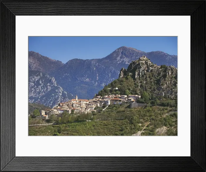 Framed Print : St Agnes, Cote D azur, Provence, France Framed Print : St Agnes, Cote D azur, Provence, France