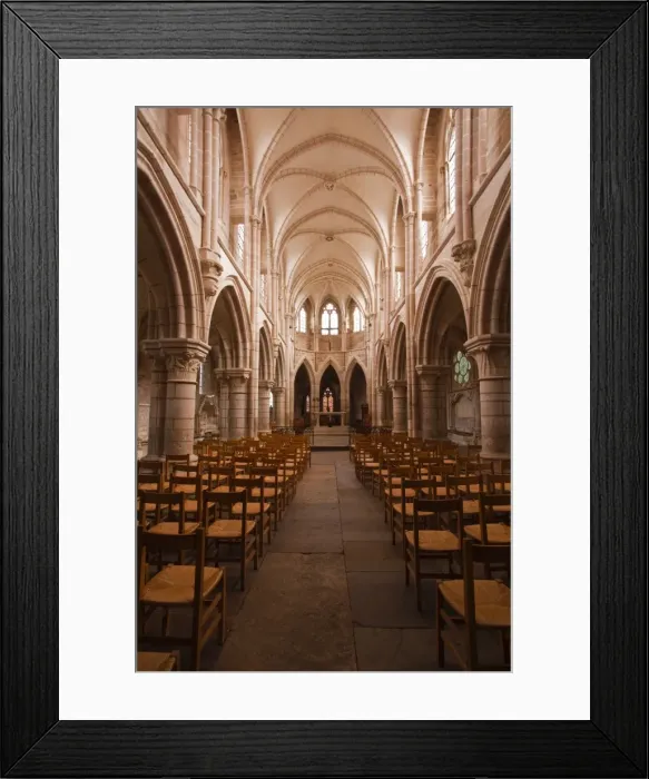 Framed Print : The nave in the church of Notre Dame, Saint Pere, Yonne, Burgundy, France, Europe Framed Print : The nave in the church of Notre Dame, Saint Pere, Yonne, Burgundy, France, Europe
