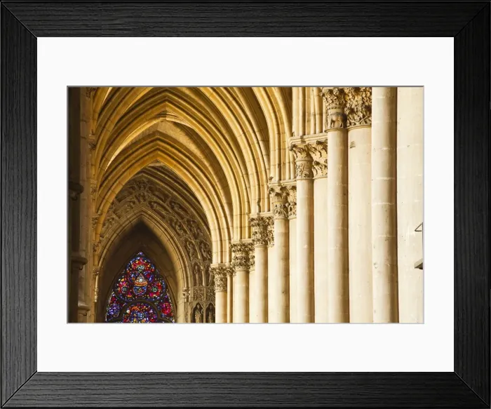 Framed Print : Gothic arches and capitals inside the Notre Dame de Reims cathedral, UNESCO World Heritage Site, Reims, Champagne-Ardenne, France, Europe Framed Print : Gothic arches and capitals inside the Notre Dame de Reims cathedral, UNESCO World Heritage Site, Reims, Champagne-Ardenne, France, Europe