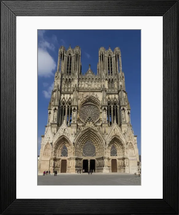 Framed Print : Cathedral, Rheims, UNESCO World Heritage Site, Marne, France, Europe Framed Print : Cathedral, Rheims, UNESCO World Heritage Site, Marne, France, Europe