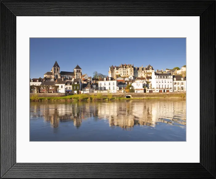 Framed Print : The town of Saint-Aignan and the River Cher, Loir-et-Cher, Centre, France, Europe Framed Print : The town of Saint-Aignan and the River Cher, Loir-et-Cher, Centre, France, Europe