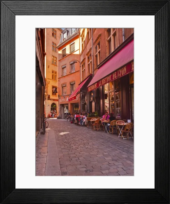Framed Print : People enjoying the restaurants of Vieux Lyon, Lyon, Rhone, Rhone-Alpes, France, Europe Framed Print : People enjoying the restaurants of Vieux Lyon, Lyon, Rhone, Rhone-Alpes, France, Europe