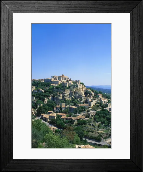 Framed Print : Gordes, Vaucluse, Provence-Alpes-Cote d Azur, France Framed Print : Gordes, Vaucluse, Provence-Alpes-Cote d Azur, France