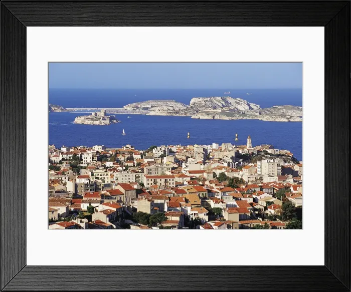 Framed Print : Views of Chateau D if and Frioul Island, Marseille, Provence, France Framed Print : Views of Chateau D if and Frioul Island, Marseille, Provence, France