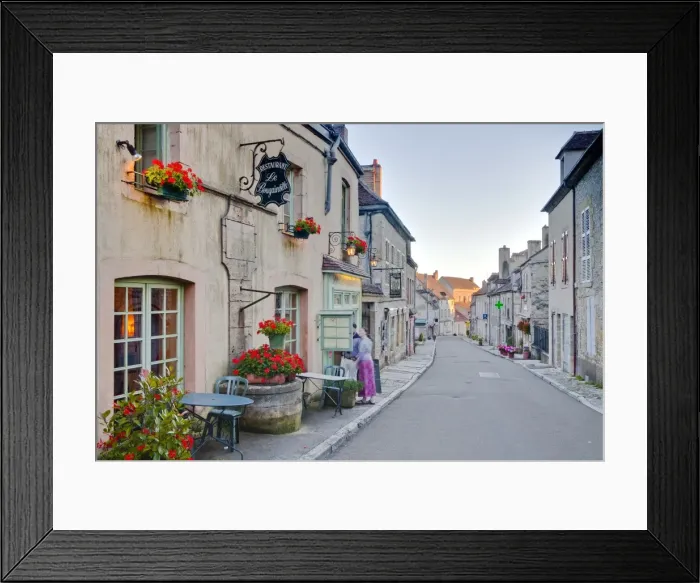 Framed Print : The main street in the village of Vezelay in the Yonne area of Burgundy, France, Europe Framed Print : The main street in the village of Vezelay in the Yonne area of Burgundy, France, Europe