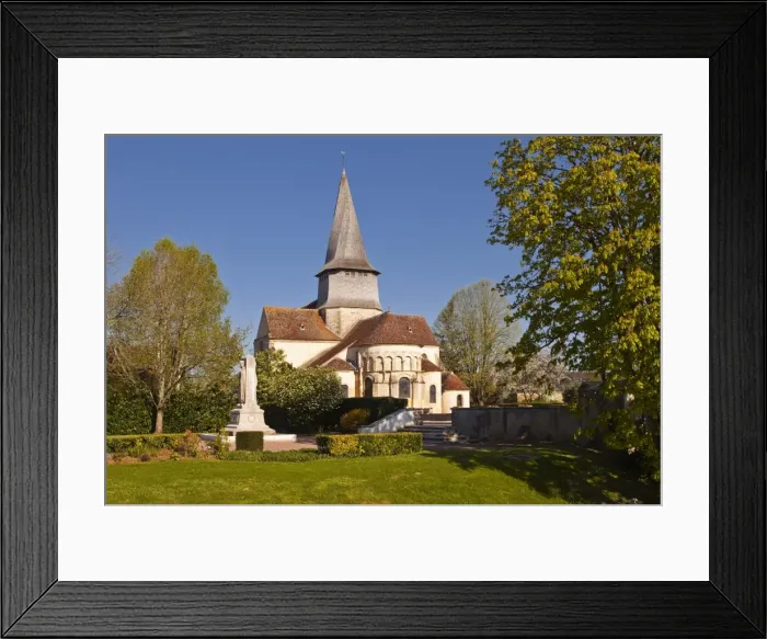 Framed Print : The Collegiale church of Saint-Austregesile de Saint-Outrille, Saint-Outrille, Cher, Centre, France, Europe Framed Print : The Collegiale church of Saint-Austregesile de Saint-Outrille, Saint-Outrille, Cher, Centre, France, Europe