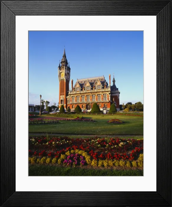 Framed Print : City Hall, Calais, Pas De Calais, Picardy, France Framed Print : City Hall, Calais, Pas De Calais, Picardy, France