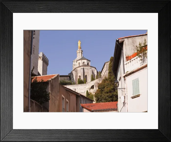 Framed Print : Notre-Dame des Doms d Avignon cathedral from the small streets of the city, Avignon, Vaucluse, France, Europe Framed Print : Notre-Dame des Doms d Avignon cathedral from the small streets of the city, Avignon, Vaucluse, France, Europe