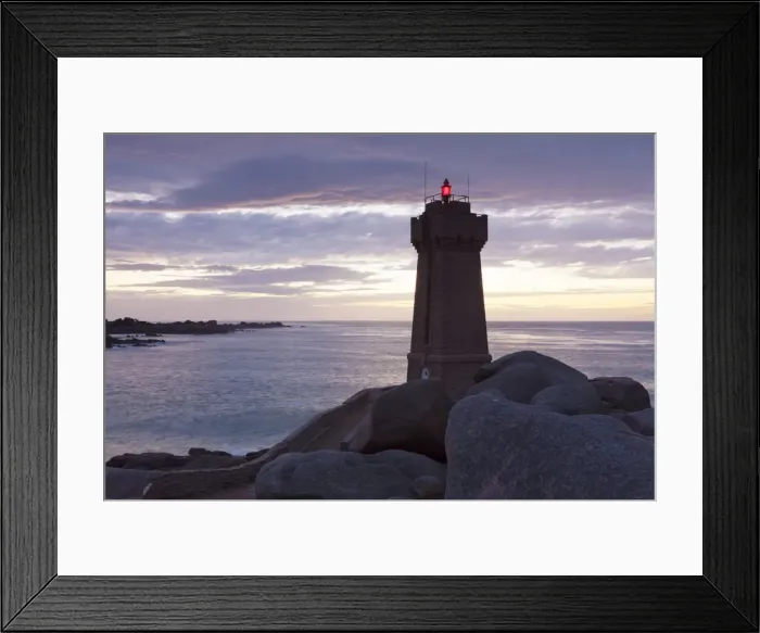 Framed Print : Lighthouse Meen Ruz, Ploumanach, Cote de Granit Rose, Cotes d Armor, Brittany, France, Europe Framed Print : Lighthouse Meen Ruz, Ploumanach, Cote de Granit Rose, Cotes d Armor, Brittany, France, Europe