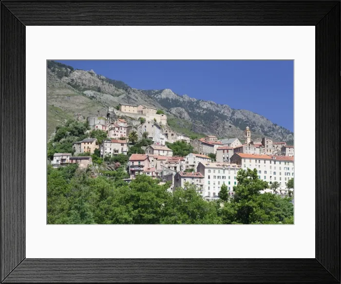 Framed Print : Corte, Corsica, France, Mediterranean, Europe Framed Print : Corte, Corsica, France, Mediterranean, Europe