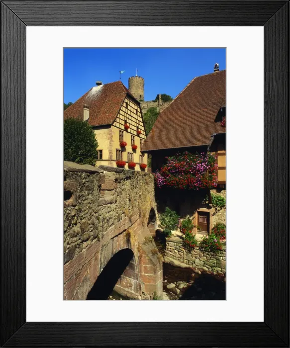 Framed Print : Stone Bridge in Kaysersberg, Alsace, France Framed Print : Stone Bridge in Kaysersberg, Alsace, France