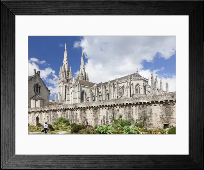 Framed Print : Saint Corentin Cathedral, Quimper, Finistere, Brittany, France, Europe Framed Print : Saint Corentin Cathedral, Quimper, Finistere, Brittany, France, Europe