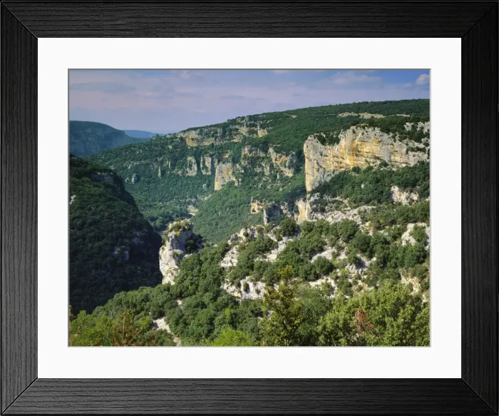 Framed Print : Ardeche Gorges, Roussillon, France Framed Print : Ardeche Gorges, Roussillon, France