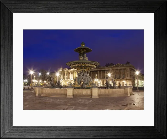 Framed Print : Fountain at Place de la Concorde, Paris, Ile de France, France, Europe Framed Print : Fountain at Place de la Concorde, Paris, Ile de France, France, Europe