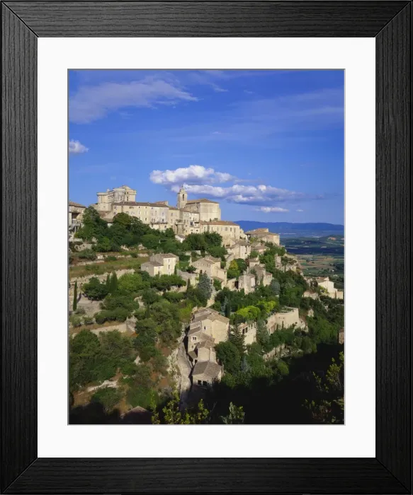 Framed Print : Hillside Town, Gordes, Provence, France Framed Print : Hillside Town, Gordes, Provence, France