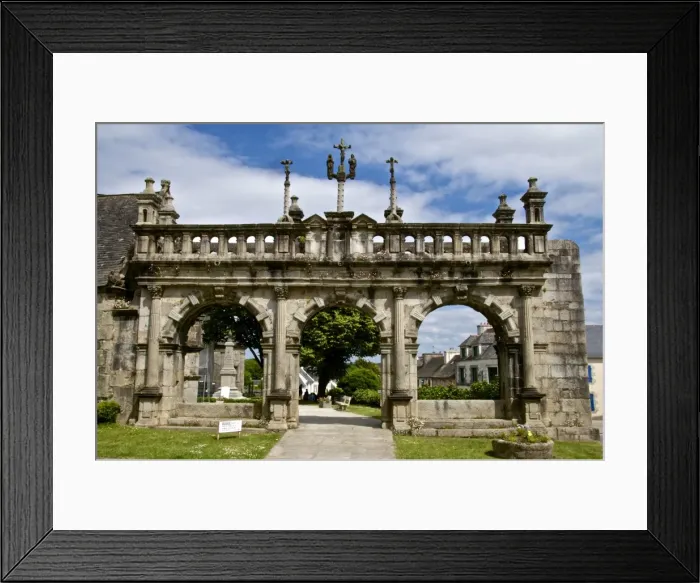 Framed Print : Triumphal Arch dating from 1588 ), Sizun parish enclosure, Finistere, Brittany, France, Europe Framed Print : Triumphal Arch dating from 1588 ), Sizun parish enclosure, Finistere, Brittany, France, Europe