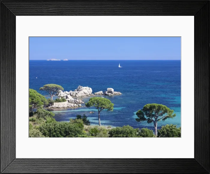 Framed Print : Beach of Palombaggia, Corsica, France, Mediterranean, Europe Framed Print : Beach of Palombaggia, Corsica, France, Mediterranean, Europe
