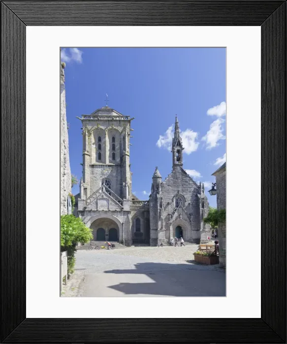 Framed Print : Saint Ronan church and Chapelle de Penity at Grand Place, Locronan, Finistere, Brittany, France, Europe Framed Print : Saint Ronan church and Chapelle de Penity at Grand Place, Locronan, Finistere, Brittany, France, Europe