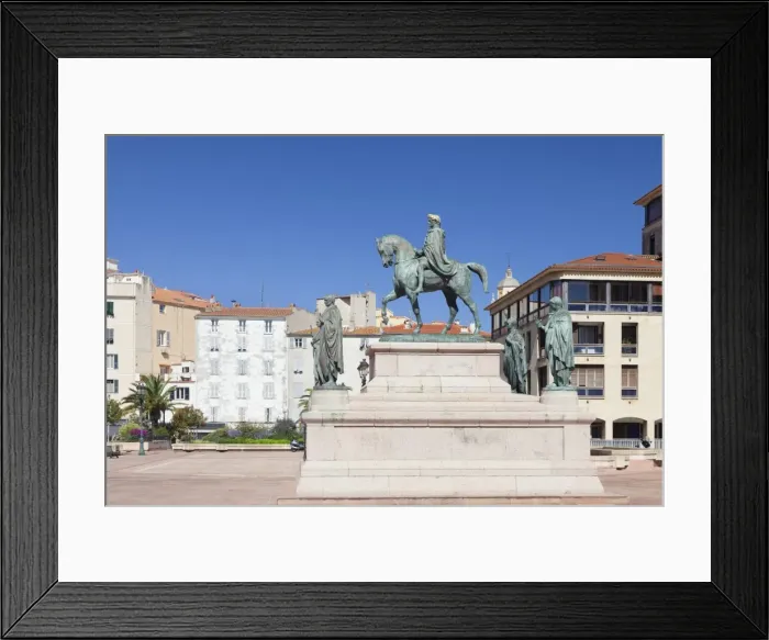 Framed Print : Napoleon monument at Place du Gaulle (Place du Diamant), Ajaccio, Corsica, France, Mediterranean, Europe Framed Print : Napoleon monument at Place du Gaulle (Place du Diamant), Ajaccio, Corsica, France, Mediterranean, Europe