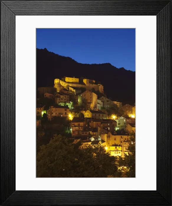 Framed Print : Citadel, Corte, Corsica, France, Mediterranean, Europe Framed Print : Citadel, Corte, Corsica, France, Mediterranean, Europe