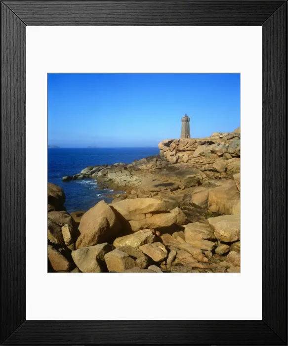 Framed Print : Lighthouse at Ploumanach, Britanny, France Framed Print : Lighthouse at Ploumanach, Britanny, France