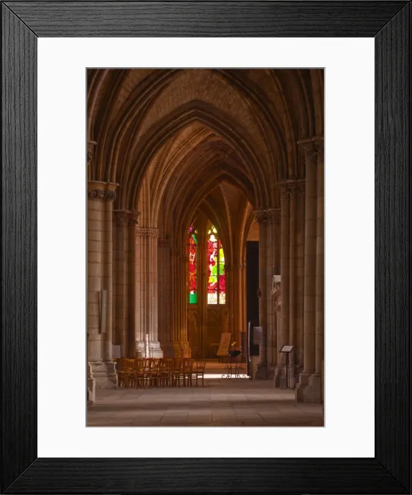 Framed Print : An aisle in Saint-Cyr-et-Sainte-Julitte de Nevers cathedral, Nevers, Burgundy, France, Europe Framed Print : An aisle in Saint-Cyr-et-Sainte-Julitte de Nevers cathedral, Nevers, Burgundy, France, Europe