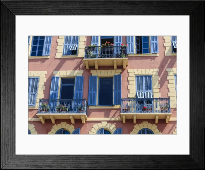 Framed Print : Old Town architecture, Nice, Alpes Maritimes, Provence, Cote d Azur, French Riviera, France, Europe Framed Print : Old Town architecture, Nice, Alpes Maritimes, Provence, Cote d Azur, French Riviera, France, Europe