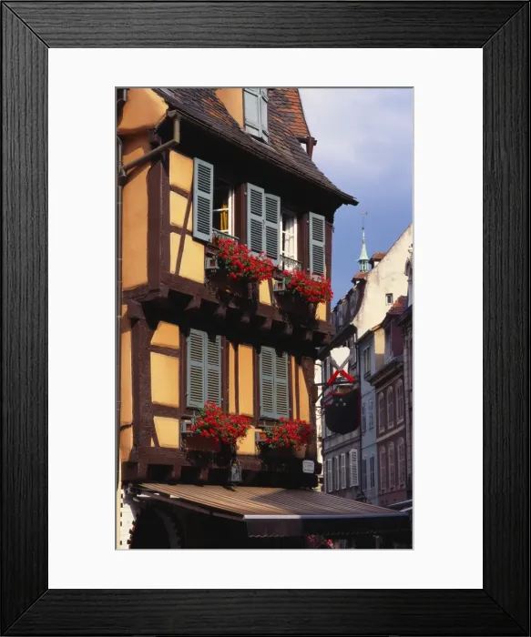 Framed Print : Old Fashioned Building in Colmar, Alsace, France Framed Print : Old Fashioned Building in Colmar, Alsace, France