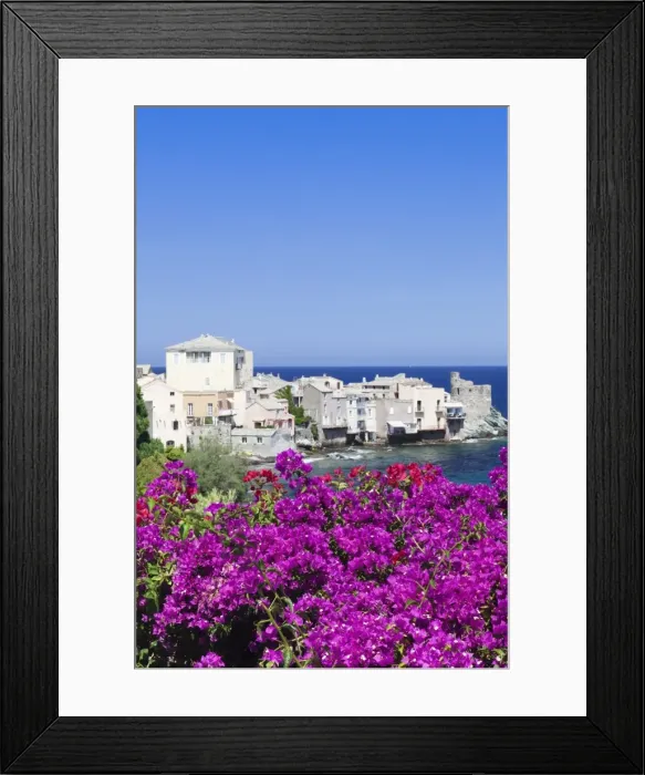 Framed Print : Erbalunga, Corsica, France, Mediterranean, Europe Framed Print : Erbalunga, Corsica, France, Mediterranean, Europe