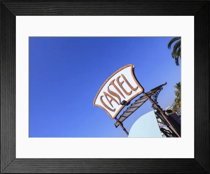 Framed Print : Castel Plage beach sign, Nice, Alpes Maritimes, Provence, Cote d Azur, France, French Riviera, Europe Framed Print : Castel Plage beach sign, Nice, Alpes Maritimes, Provence, Cote d Azur, France, French Riviera, Europe