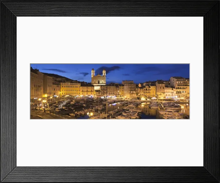 Framed Print : Old town with Old Harbour and Jean Baptiste church, Bastia, Corsica, France, Mediterranean, Europe Framed Print : Old town with Old Harbour and Jean Baptiste church, Bastia, Corsica, France, Mediterranean, Europe