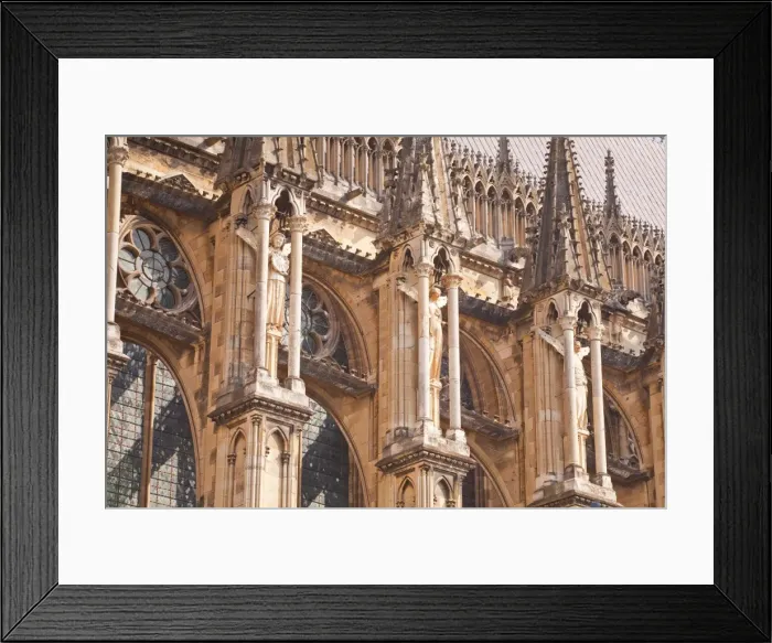 Framed Print : Detail of the gothic architecture on the southern facade of Notre Dame de Reims cathedrall, UNESCO World Heritage Site, Reims, Champagne-Ardenne, France, Europe Framed Print : Detail of the gothic architecture on the southern facade of Notre Dame de Reims cathedrall, UNESCO World Heritage Site, Reims, Champagne-Ardenne, France, Europe