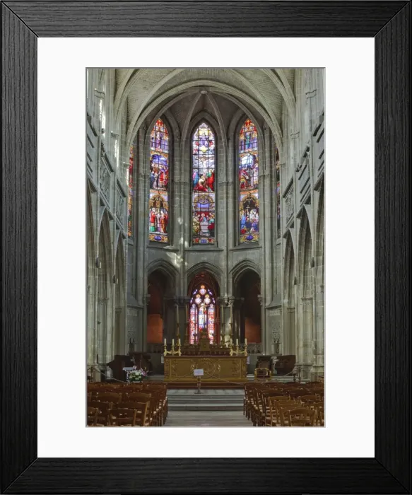 Framed Print : The nave of Saint Louis de Blois cathedral, Blois, Loir-et-Cher, Centre, France, Europe Framed Print : The nave of Saint Louis de Blois cathedral, Blois, Loir-et-Cher, Centre, France, Europe