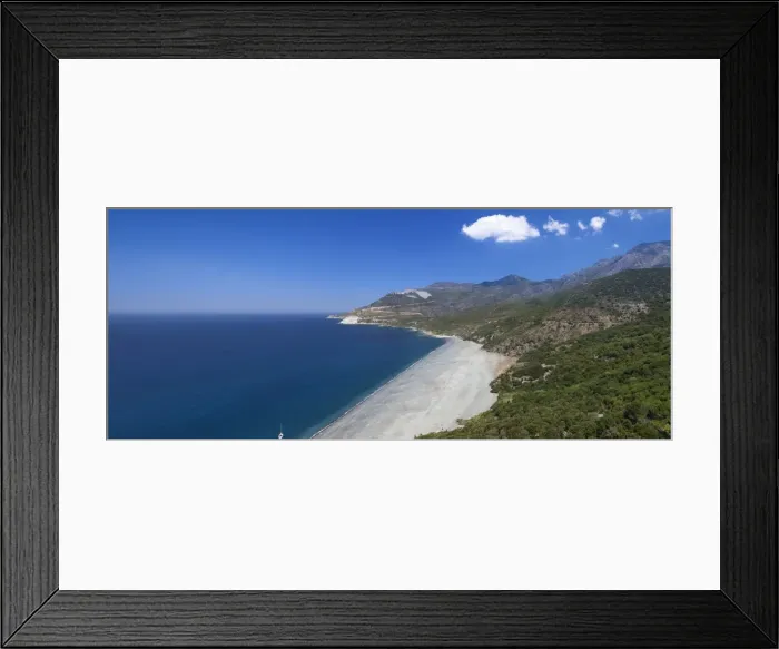Framed Print : Beach of Nonza, Corsica, France, Mediterranean, Europe Framed Print : Beach of Nonza, Corsica, France, Mediterranean, Europe