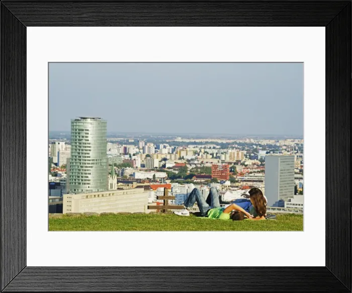 Framed Print : View over Bratislava, Bratislava, Slovakia, Europe Framed Print : View over Bratislava, Bratislava, Slovakia, Europe