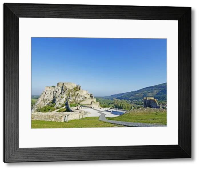 Framed Print : Ruins of Devin Castle, Danube River, Bratislava, Slovakia, Europe