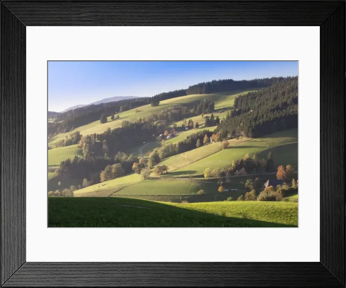 Framed Print : Glottertal Valley in autumn, Black Forest, Baden Wurttemberg, Germany, Europe Framed Print : Glottertal Valley in autumn, Black Forest, Baden Wurttemberg, Germany, Europe