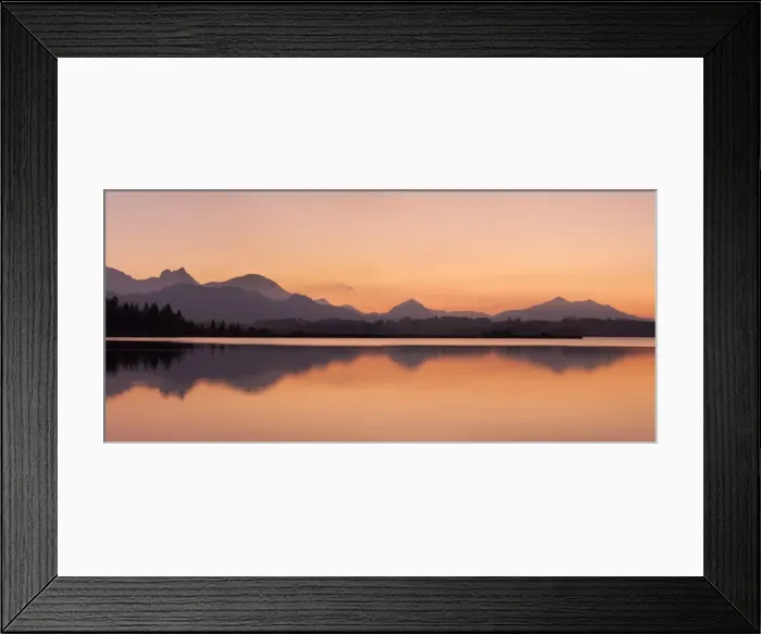 Framed Print : Hopfensee Lake at sunset, near Fussen, Allgau, Allgau Alps, Bavaria, Germany, Europe Framed Print : Hopfensee Lake at sunset, near Fussen, Allgau, Allgau Alps, Bavaria, Germany, Europe