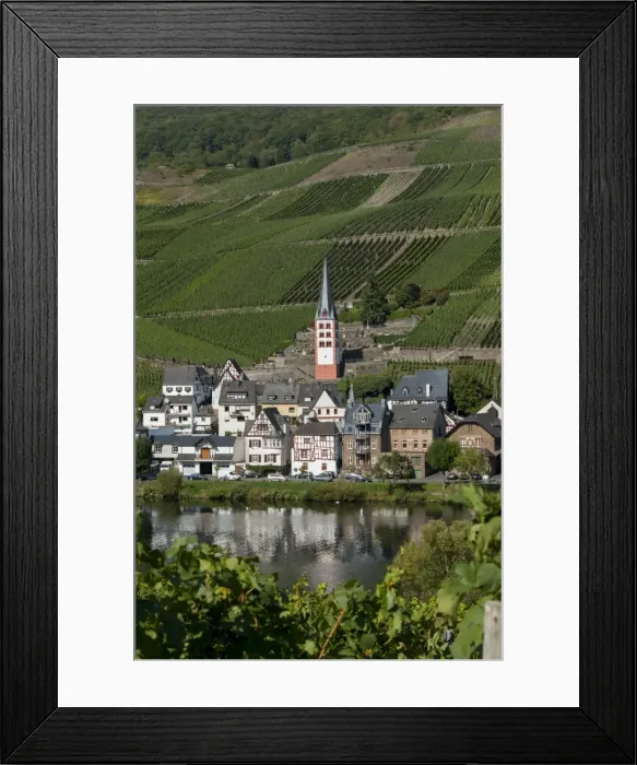 Framed Print : Zell church on River Mosel, Zell, Rhineland-Palatinate, Germany, Europe Framed Print : Zell church on River Mosel, Zell, Rhineland-Palatinate, Germany, Europe