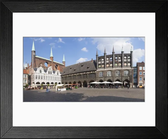 Framed Print : Town Hall, Lubeck, UNESCO World Heritage Site, Schleswig Holstein, Germany, Europe Framed Print : Town Hall, Lubeck, UNESCO World Heritage Site, Schleswig Holstein, Germany, Europe