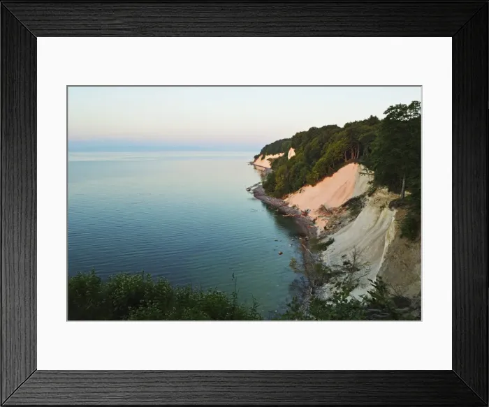 Framed Print : Sunrise at the chalk cliffs, Jasmund National Park, Ruegen Island, Mecklenburg-Vorpommern, Germany, Europe Framed Print : Sunrise at the chalk cliffs, Jasmund National Park, Ruegen Island, Mecklenburg-Vorpommern, Germany, Europe