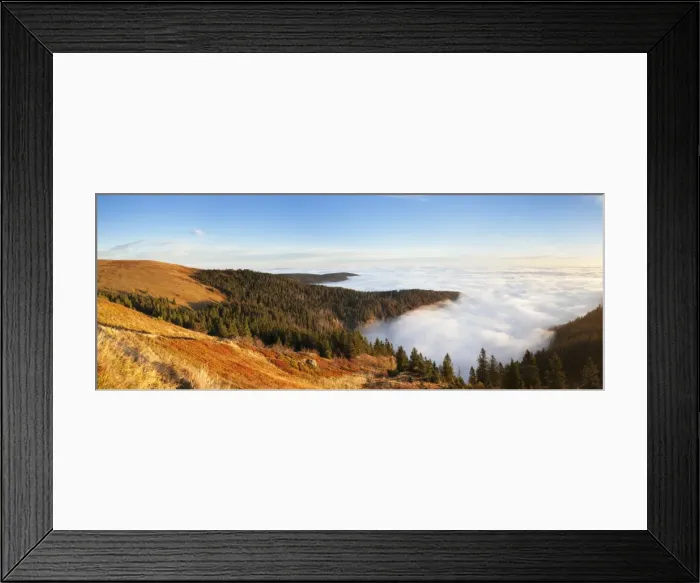 Framed Print : Early morning fog at sunrise in autumn, Feldberg mountain, Black Forest, Baden Wurttemberg, Germany, Europe Framed Print : Early morning fog at sunrise in autumn, Feldberg mountain, Black Forest, Baden Wurttemberg, Germany, Europe