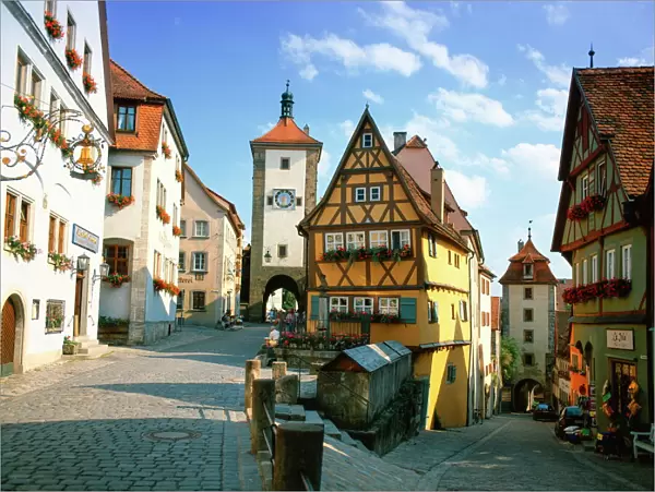 Rothenburg ob der Tauber, The Romantic Road, Bavaria, Germany, Europe