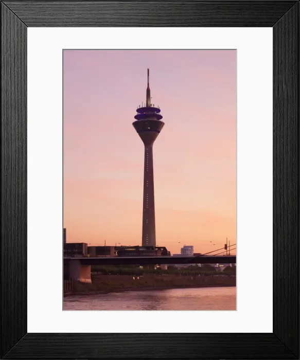 Framed Print : Rheinturm and Rheinkniebrucke, Dusseldorf, Nordrhein-Westfalen, Germany, Europe Framed Print : Rheinturm and Rheinkniebrucke, Dusseldorf, Nordrhein-Westfalen, Germany, Europe