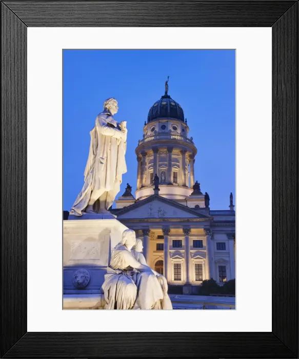 Framed Print : Franzosicher Dom (French Cathedral) and Schiller Monument, Gendarmenmarkt, Mitte, Berlin, Germany, Europe Framed Print : Franzosicher Dom (French Cathedral) and Schiller Monument, Gendarmenmarkt, Mitte, Berlin, Germany, Europe