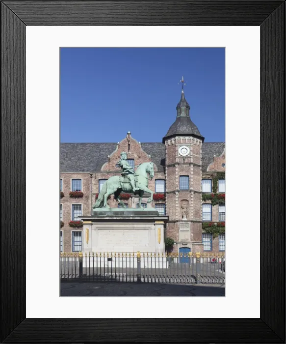 Framed Print : Jan Wellem statue, town hall, Marktplatz, old town of Dusseldorf, North Rhine Westphalia, Germany, Europe Framed Print : Jan Wellem statue, town hall, Marktplatz, old town of Dusseldorf, North Rhine Westphalia, Germany, Europe